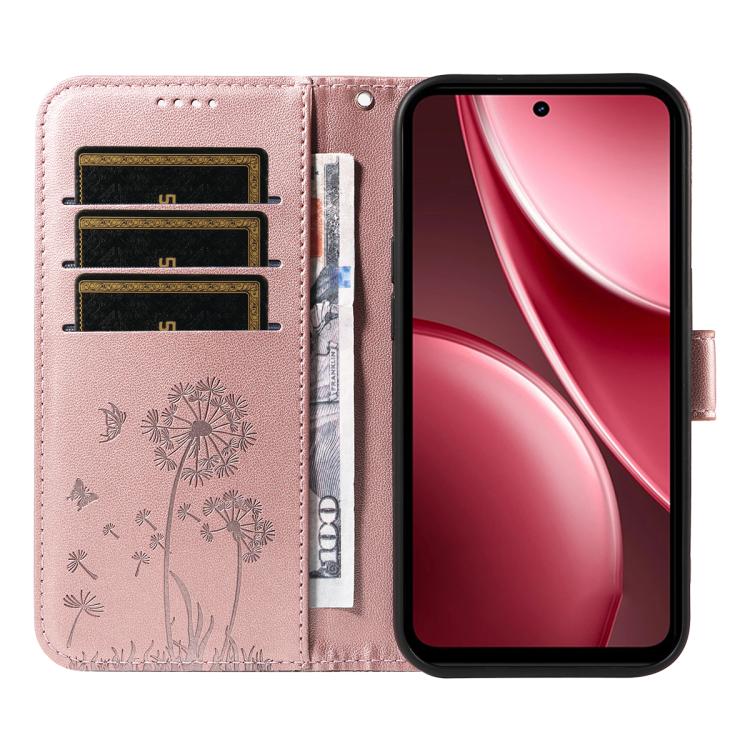 For vivo Y31 5G 2025 / Y21D Dandelion Embossed Pattern Flip Leather Phone Case