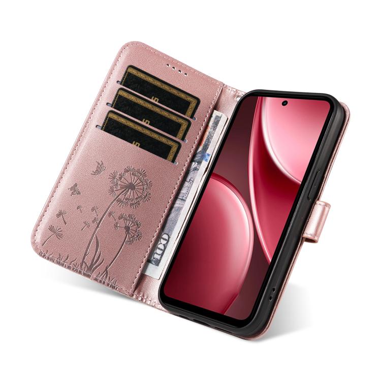 For vivo Y31 5G 2025 / Y21D Dandelion Embossed Pattern Flip Leather Phone Case
