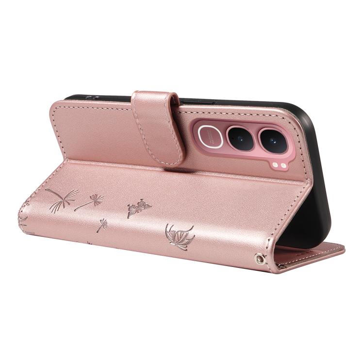 For vivo Y31 5G 2025 / Y21D Dandelion Embossed Pattern Flip Leather Phone Case