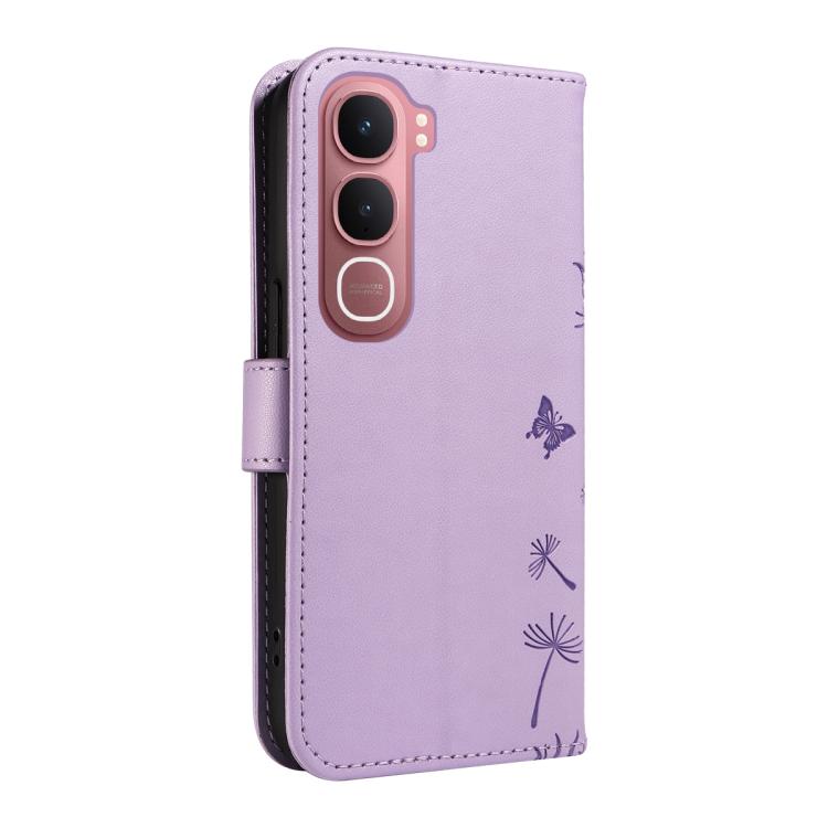 For vivo Y31 5G 2025 / Y21D Dandelion Embossed Pattern Flip Leather Phone Case