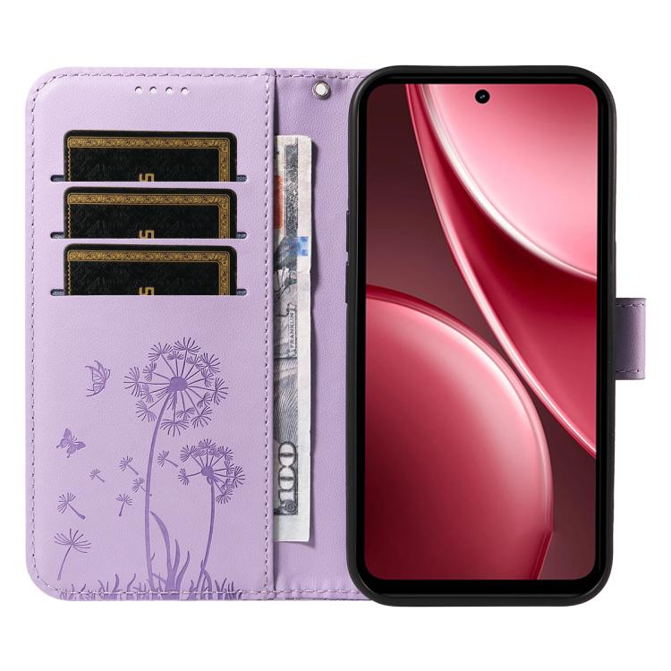For vivo Y31 5G 2025 / Y21D Dandelion Embossed Pattern Flip Leather Phone Case