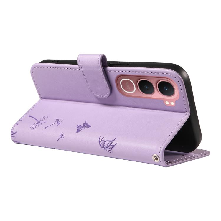 For vivo Y31 5G 2025 / Y21D Dandelion Embossed Pattern Flip Leather Phone Case