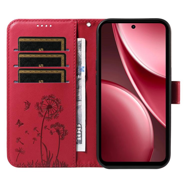 For vivo Y31 5G 2025 / Y21D Dandelion Embossed Pattern Flip Leather Phone Case