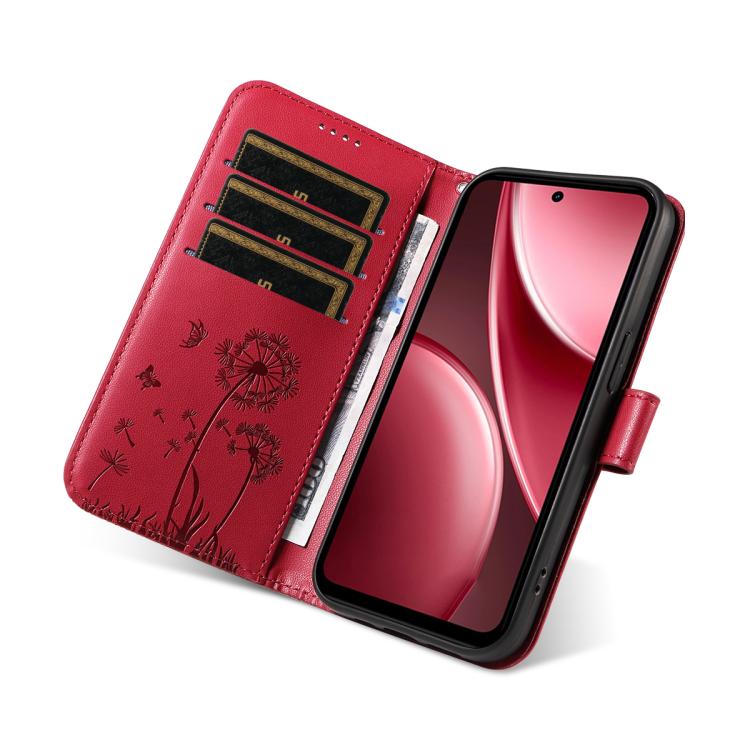 For vivo Y31 5G 2025 / Y21D Dandelion Embossed Pattern Flip Leather Phone Case