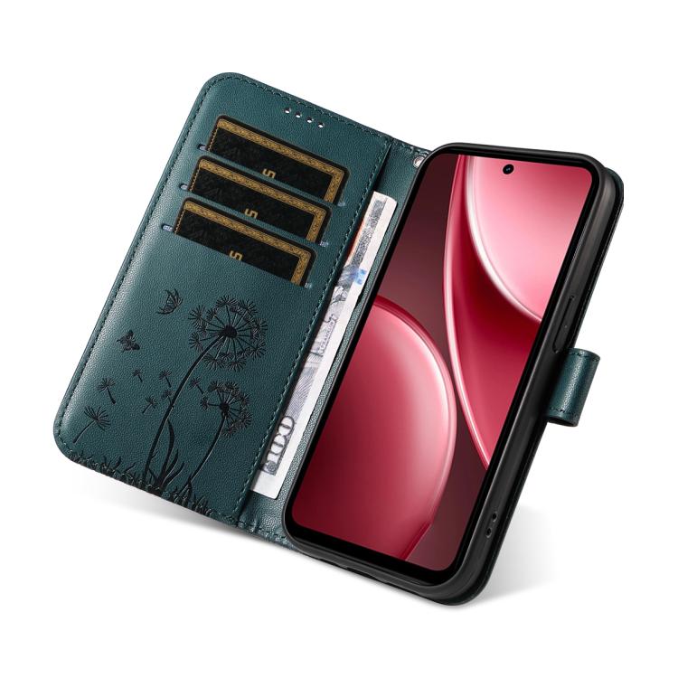 For vivo Y31 5G 2025 / Y21D Dandelion Embossed Pattern Flip Leather Phone Case