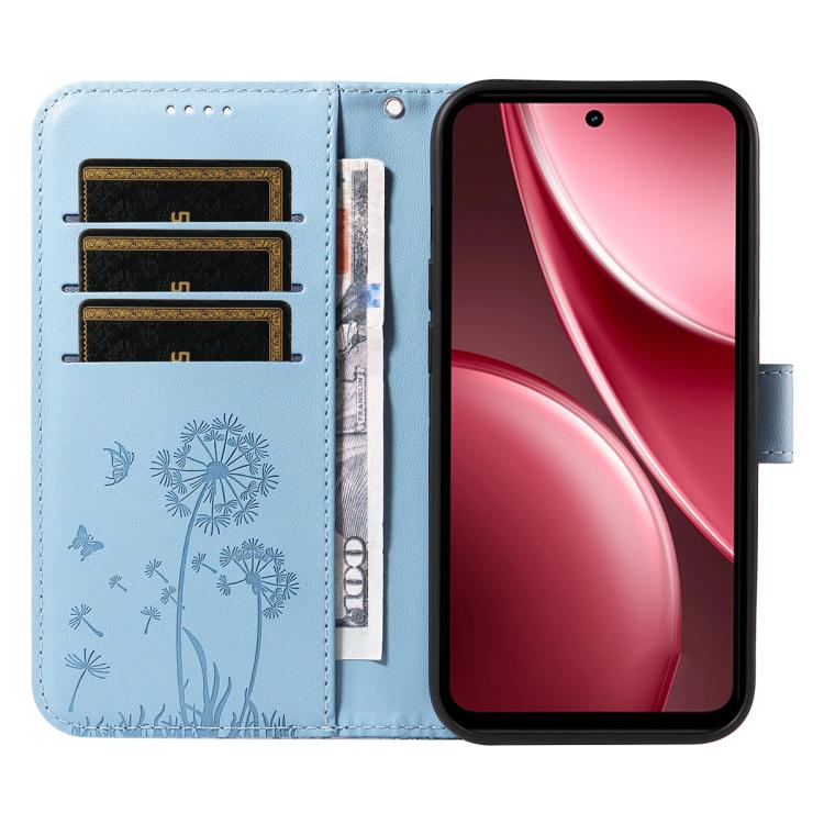 For vivo Y31 5G 2025 / Y21D Dandelion Embossed Pattern Flip Leather Phone Case
