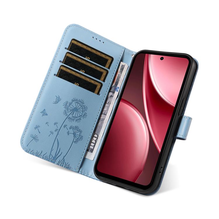 For vivo Y31 5G 2025 / Y21D Dandelion Embossed Pattern Flip Leather Phone Case