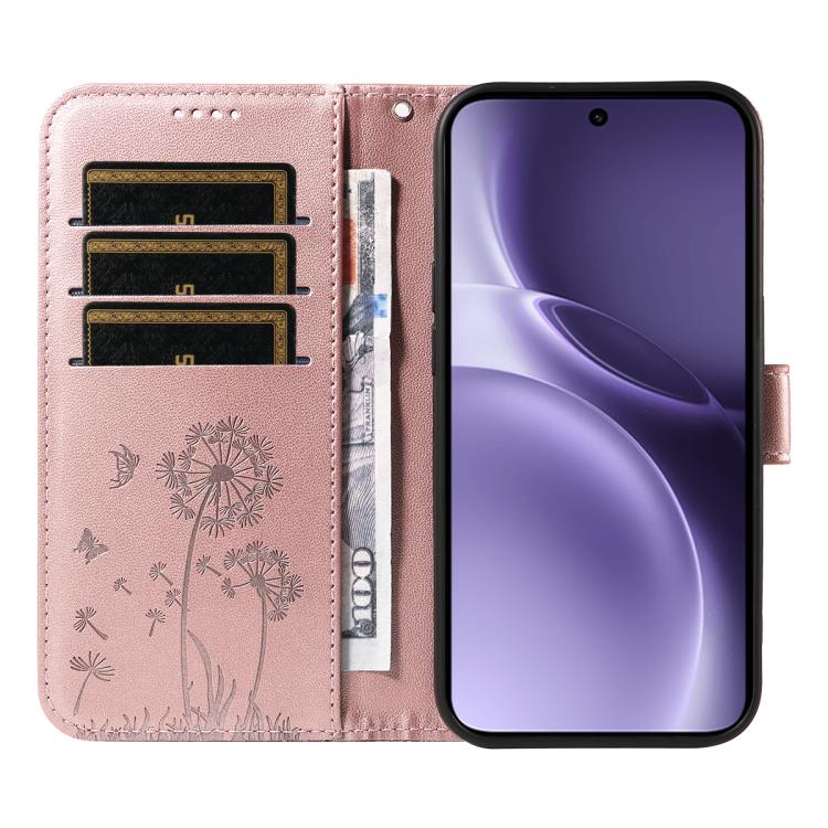 For vivo X300 Pro Dandelion Embossed Pattern Flip Leather Phone Case