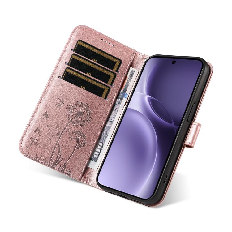 For vivo X300 Pro Dandelion Embossed Pattern Flip Leather Phone Case