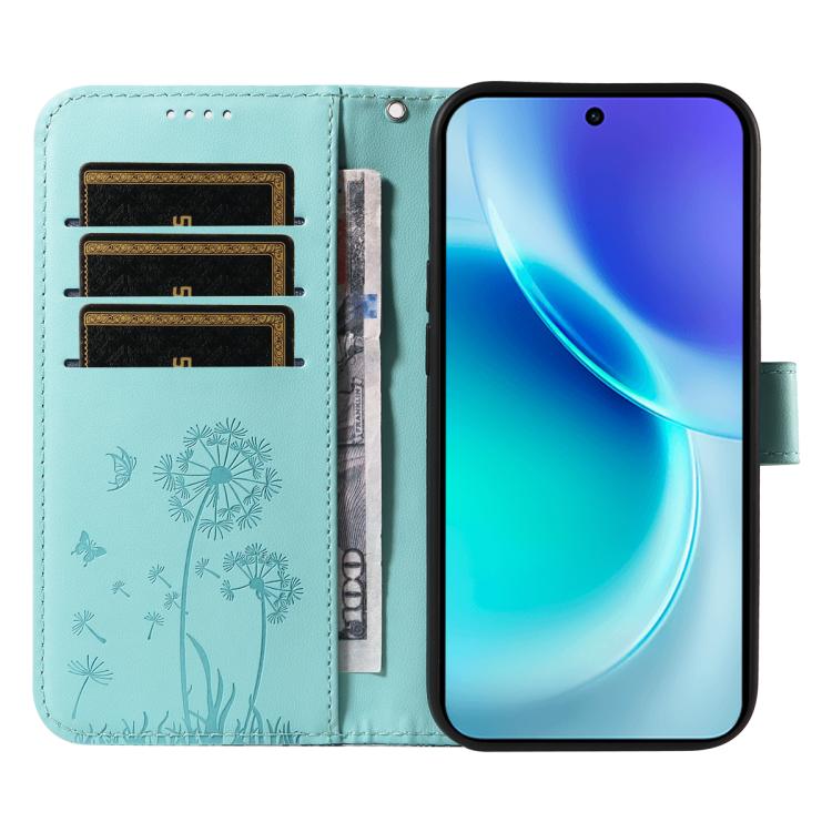 For vivo X300 Dandelion Embossed Pattern Flip Leather Phone Case