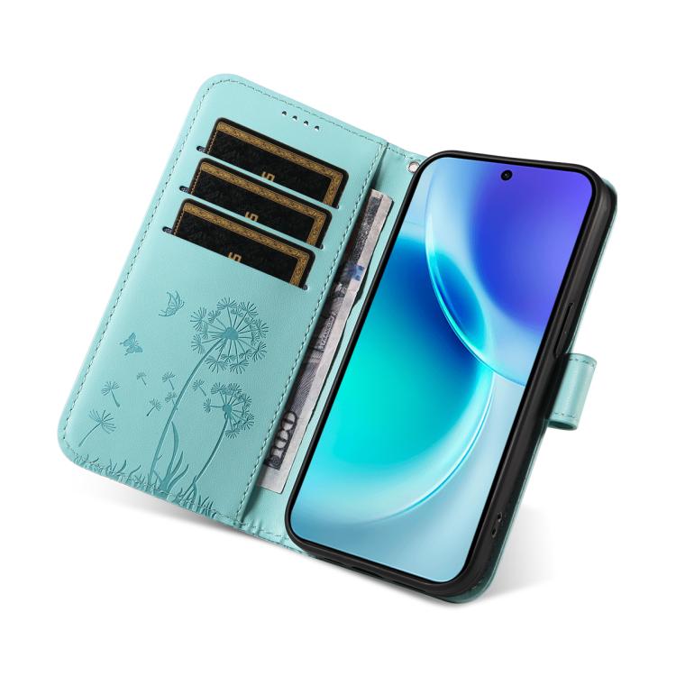 For vivo X300 Dandelion Embossed Pattern Flip Leather Phone Case