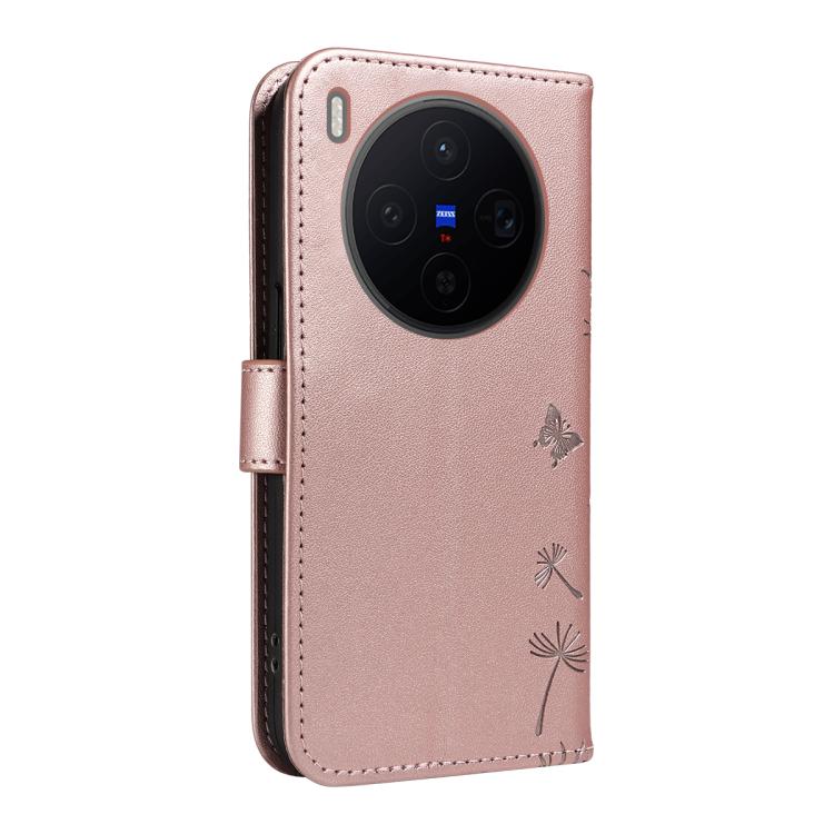 For vivo X300 Dandelion Embossed Pattern Flip Leather Phone Case