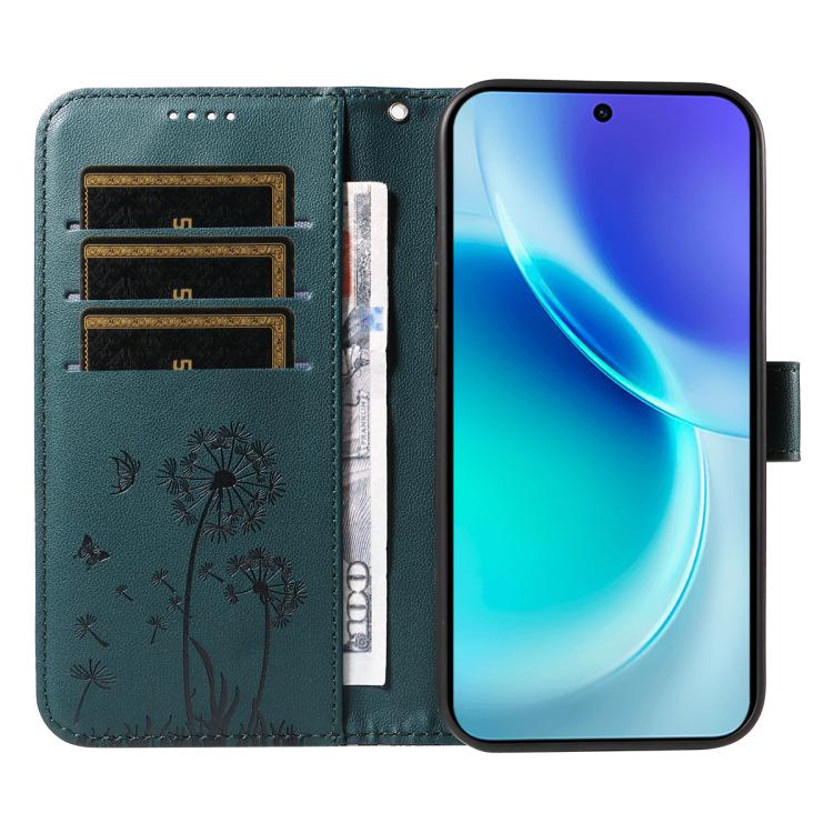 For vivo X300 Dandelion Embossed Pattern Flip Leather Phone Case