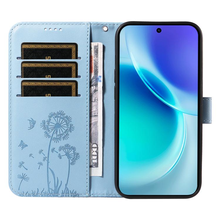 For vivo X300 Dandelion Embossed Pattern Flip Leather Phone Case