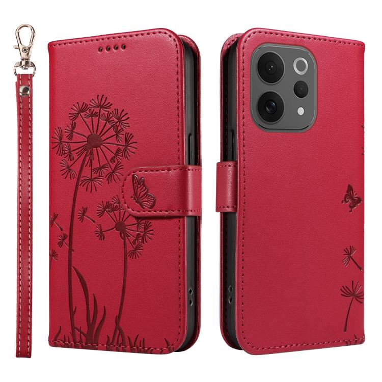 For vivo V70 5G Global/V70 Elite 5G Dandelion Embossed Pattern Flip Leather Phone Case