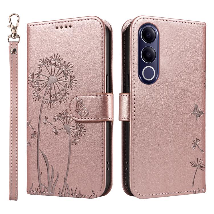 For vivo V70 FE 5G Dandelion Embossed Pattern Flip Leather Phone Case