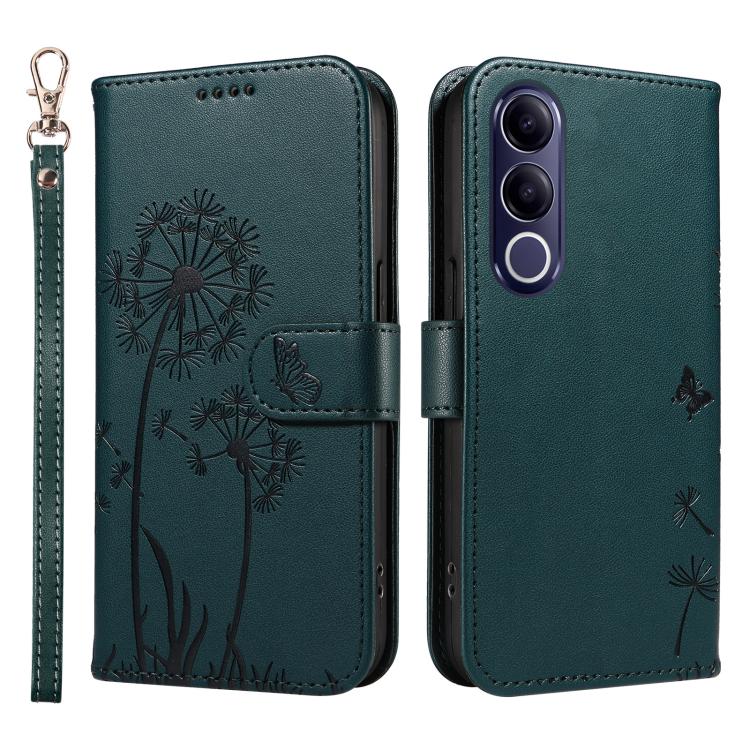 For vivo V70 FE 5G Dandelion Embossed Pattern Flip Leather Phone Case