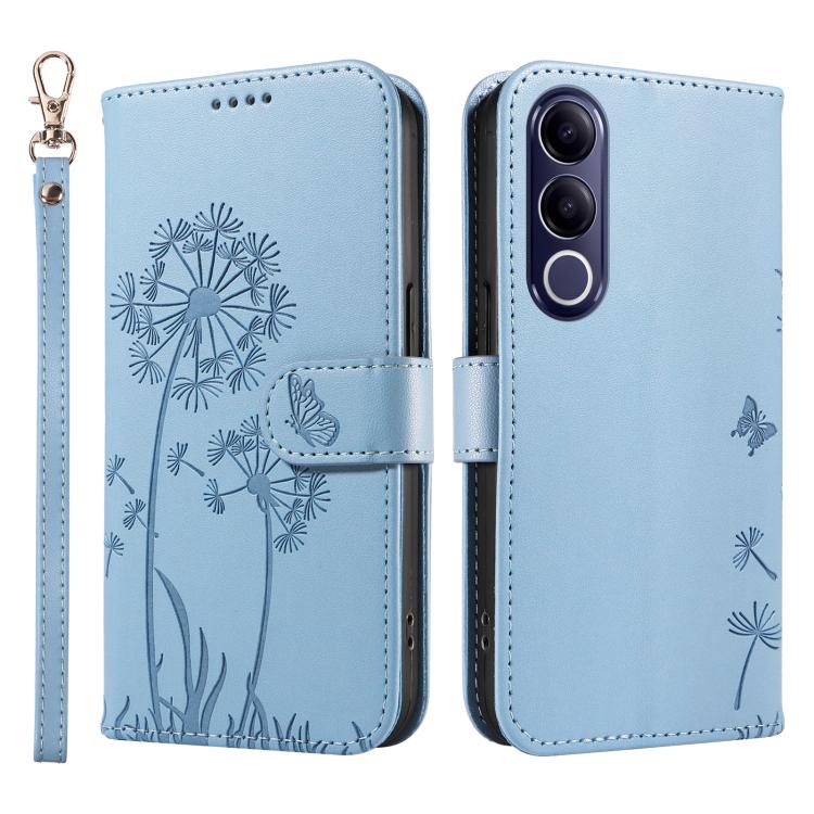 For vivo V70 FE 5G Dandelion Embossed Pattern Flip Leather Phone Case