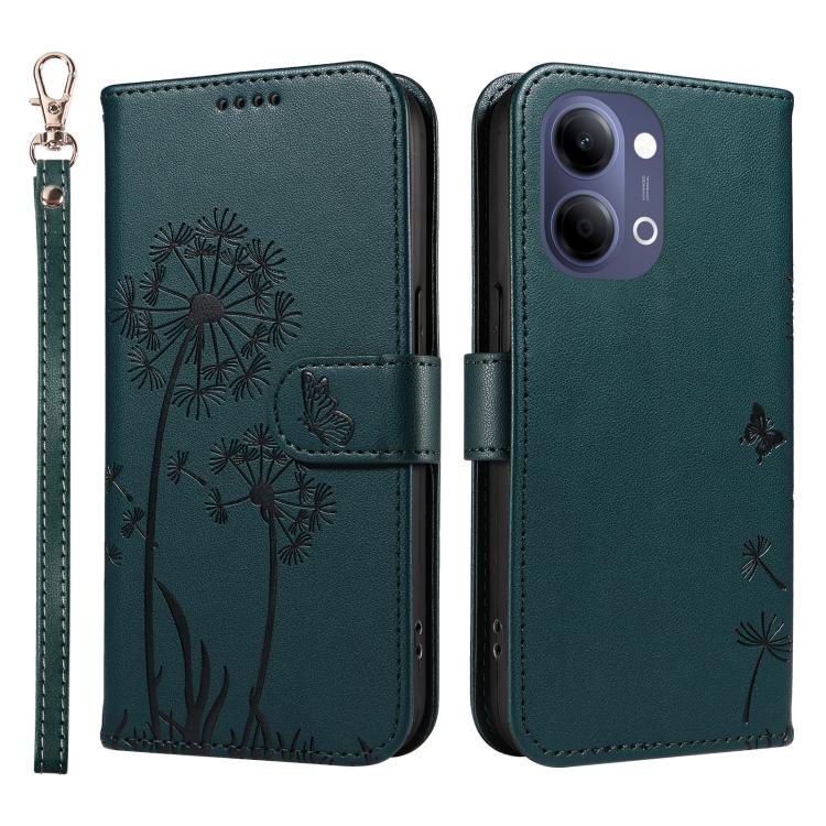 For vivo Y05 4G / vivo Y21 5G 2026 Dandelion Embossed Pattern Flip Leather Phone Case