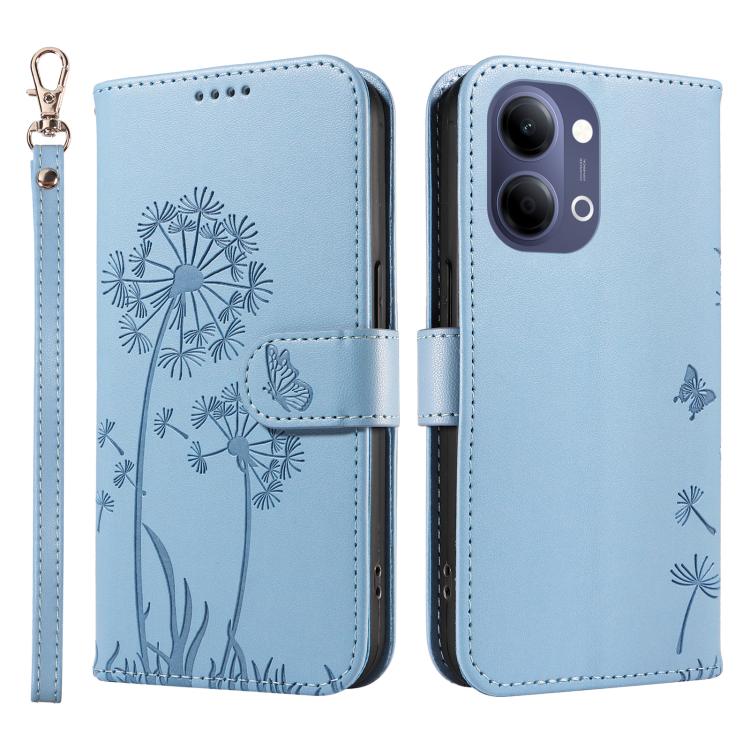 For vivo Y05 4G / vivo Y21 5G 2026 Dandelion Embossed Pattern Flip Leather Phone Case