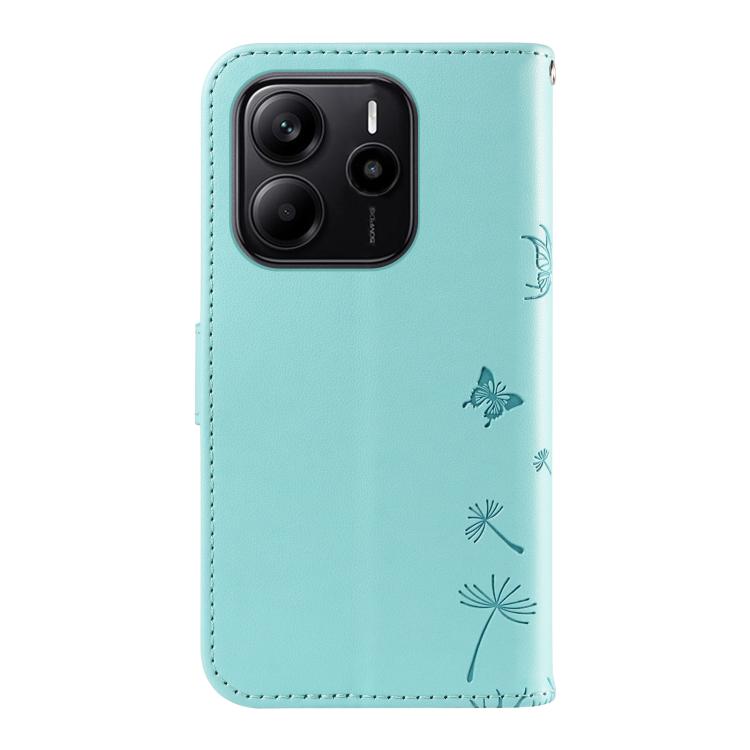 For Redmi Note 14 4G 163.25mm Dandelion Embossed Pattern Flip Leather Phone Case