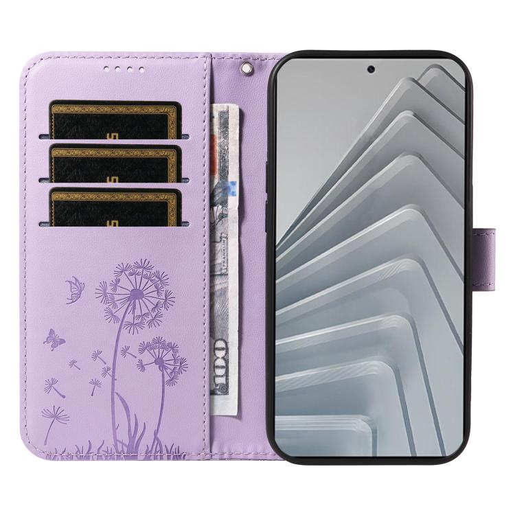 For Redmi Note 14 4G 163.25mm Dandelion Embossed Pattern Flip Leather Phone Case
