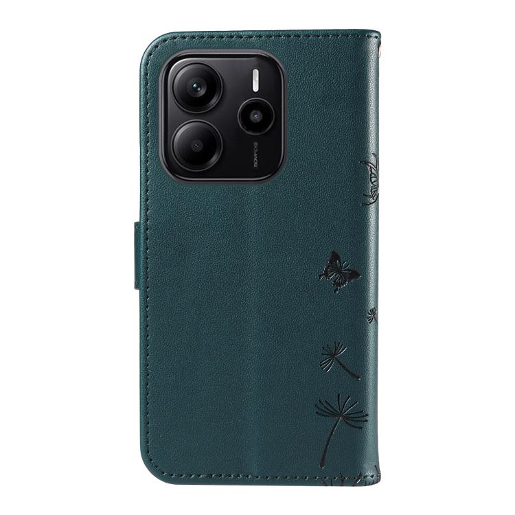 For Redmi Note 14 4G 163.25mm Dandelion Embossed Pattern Flip Leather Phone Case