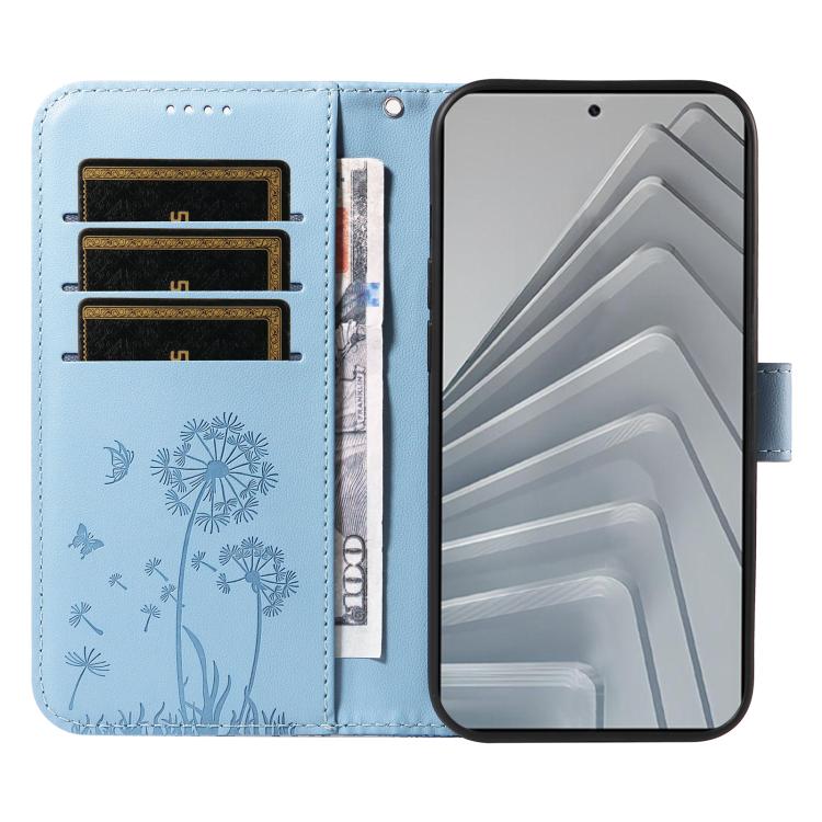 For Redmi Note 14 4G 163.25mm Dandelion Embossed Pattern Flip Leather Phone Case