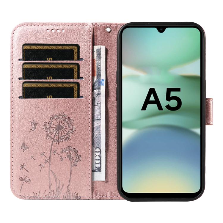 For Redmi A5 4G 173.3mm Dandelion Embossed Pattern Flip Leather Phone Case