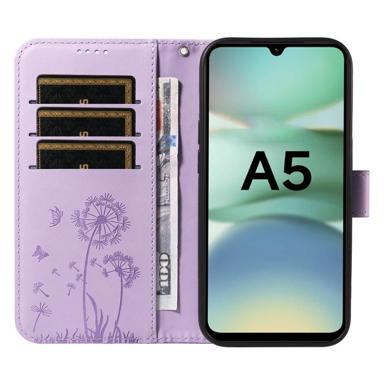 For Redmi A5 4G 173.3mm Dandelion Embossed Pattern Flip Leather Phone Case