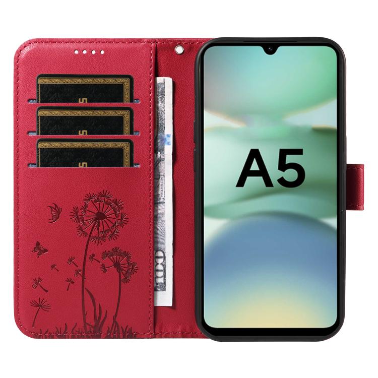 For Redmi A5 4G 173.3mm Dandelion Embossed Pattern Flip Leather Phone Case