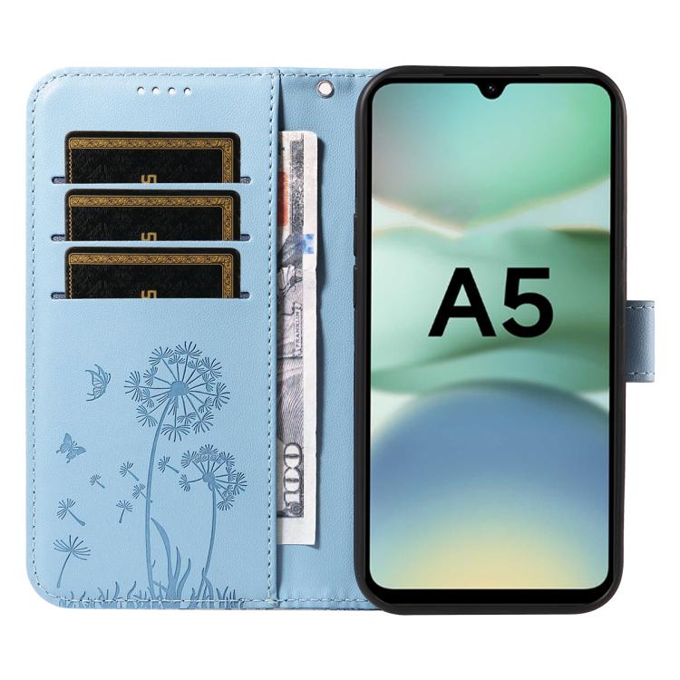 For Redmi A5 4G 173.3mm Dandelion Embossed Pattern Flip Leather Phone Case