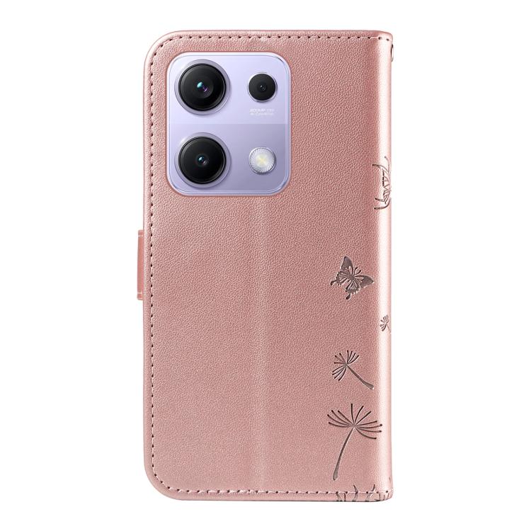 For Redmi Note 13 Pro 4G / 14S 4G Dandelion Embossed Pattern Flip Leather Phone Case