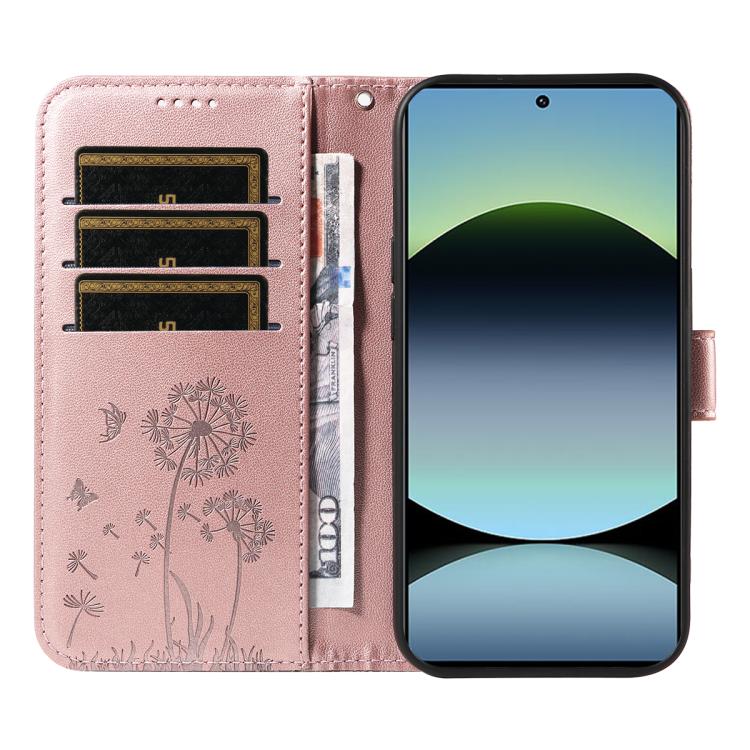 For Redmi Note 13 Pro 4G / 14S 4G Dandelion Embossed Pattern Flip Leather Phone Case