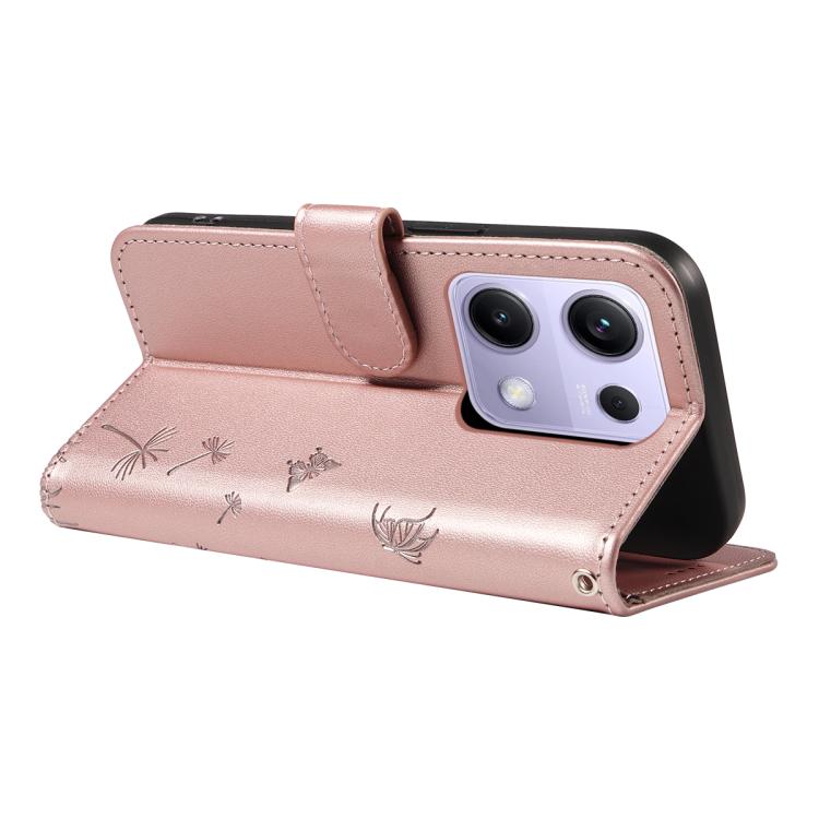 For Redmi Note 13 Pro 4G / 14S 4G Dandelion Embossed Pattern Flip Leather Phone Case