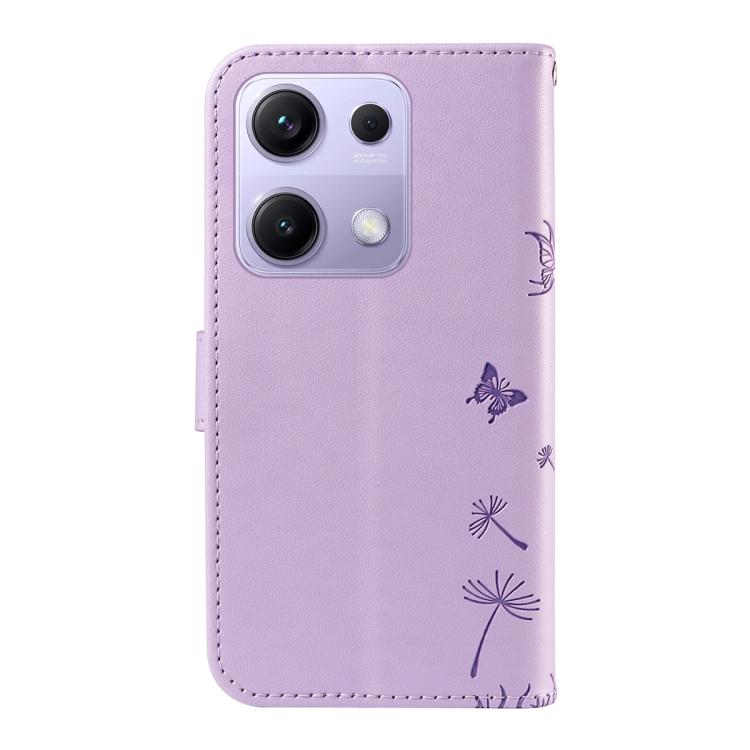For Redmi Note 13 Pro 4G / 14S 4G Dandelion Embossed Pattern Flip Leather Phone Case