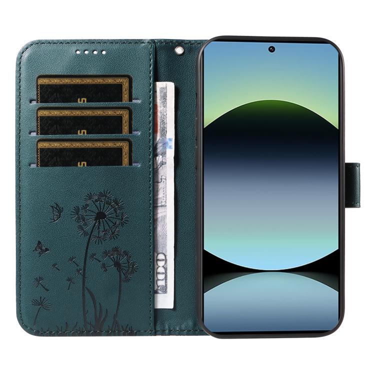 For Redmi Note 13 Pro 4G / 14S 4G Dandelion Embossed Pattern Flip Leather Phone Case