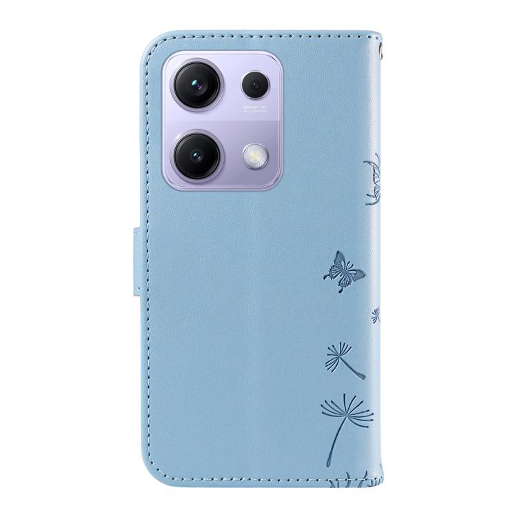 For Redmi Note 13 Pro 4G / 14S 4G Dandelion Embossed Pattern Flip Leather Phone Case