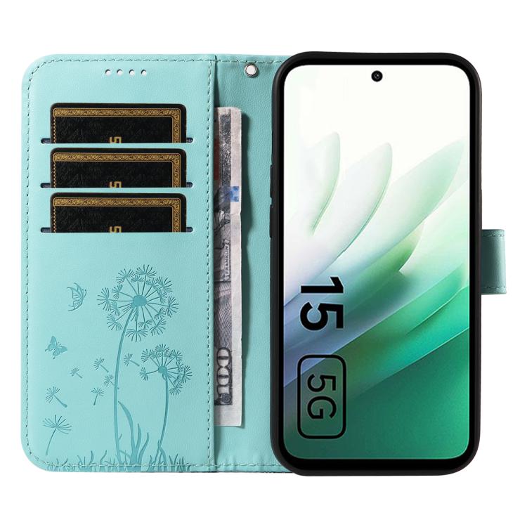 For Redmi 15 5G / 4G EU 171mm Dandelion Embossed Pattern Flip Leather Phone Case