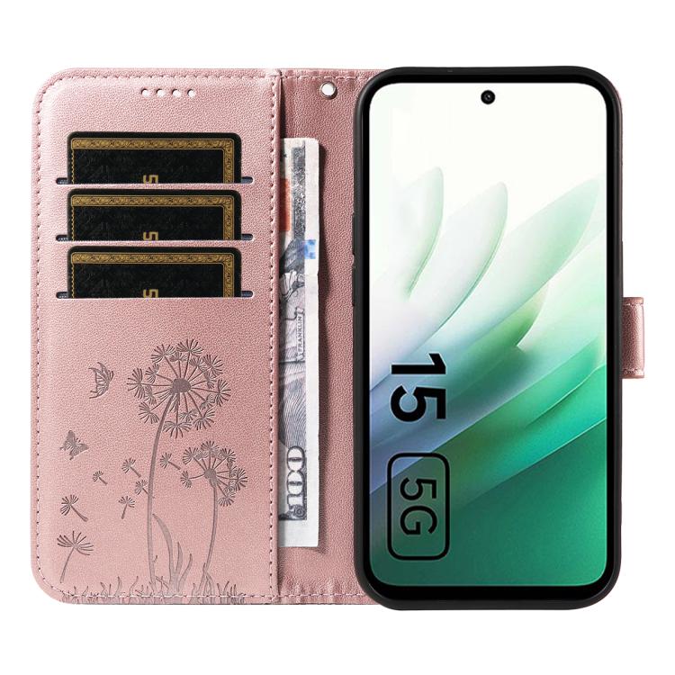 For Redmi 15 5G / 4G EU 171mm Dandelion Embossed Pattern Flip Leather Phone Case