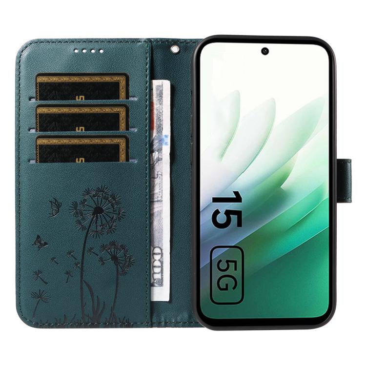 For Redmi 15 5G / 4G EU 171mm Dandelion Embossed Pattern Flip Leather Phone Case