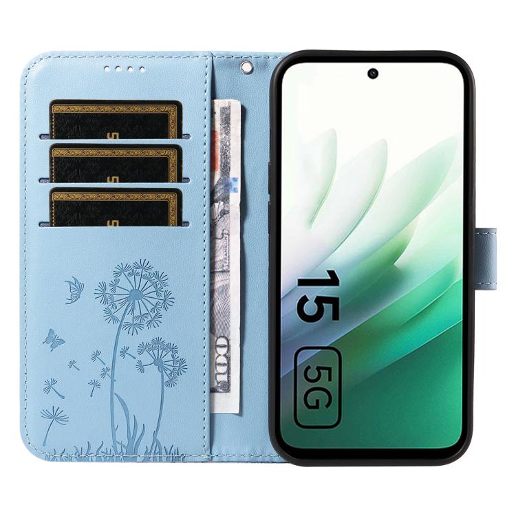 For Redmi 15 5G / 4G EU 171mm Dandelion Embossed Pattern Flip Leather Phone Case
