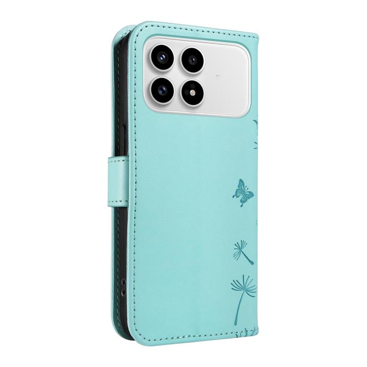 For Redmi K90/Poco F8 Pro Dandelion Embossed Pattern Flip Leather Phone Case