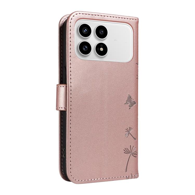 For Redmi K90/Poco F8 Pro Dandelion Embossed Pattern Flip Leather Phone Case