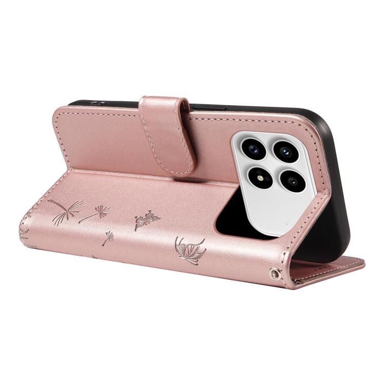 For Redmi K90/Poco F8 Pro Dandelion Embossed Pattern Flip Leather Phone Case