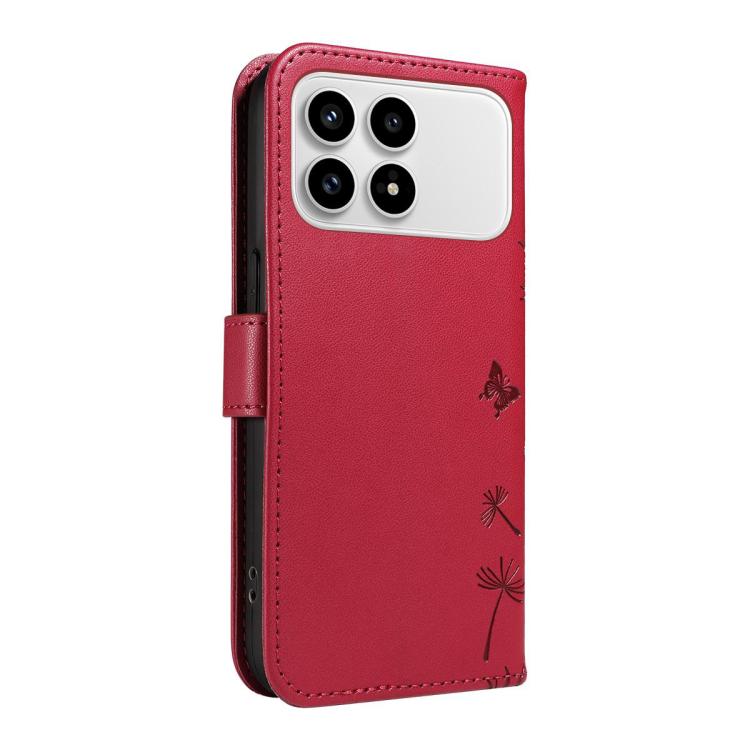 For Redmi K90/Poco F8 Pro Dandelion Embossed Pattern Flip Leather Phone Case