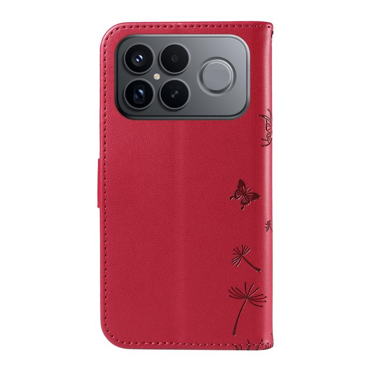 For Redmi K90 Pro Max/Poco F8 Ultra Dandelion Embossed Pattern Flip Leather Phone Case