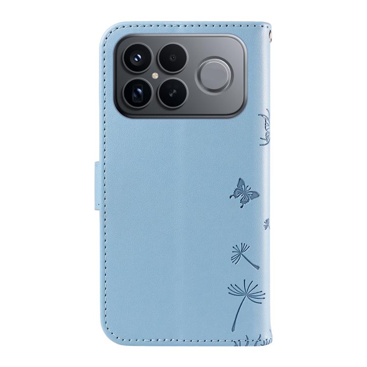 For Redmi K90 Pro Max/Poco F8 Ultra Dandelion Embossed Pattern Flip Leather Phone Case
