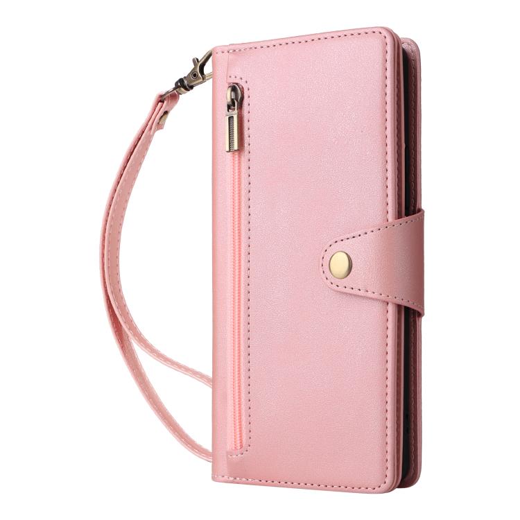 For Redmi Note 14 Pro 5G Rivet Buckle 9 Cards Three Fold Leather Phone Case