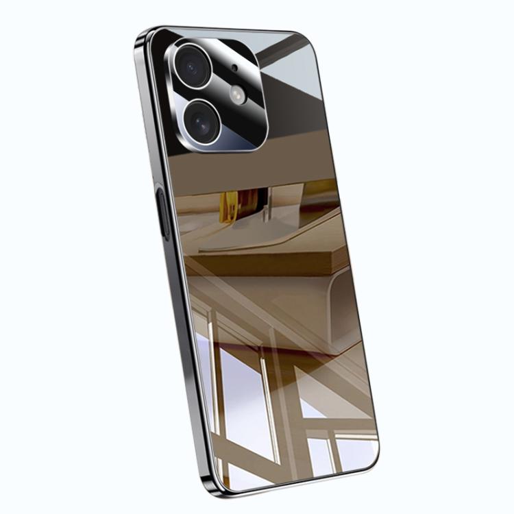 For iPhone 12 Electroplating Ice Crystal Airbag Full Coverage Shockproof Phone Case